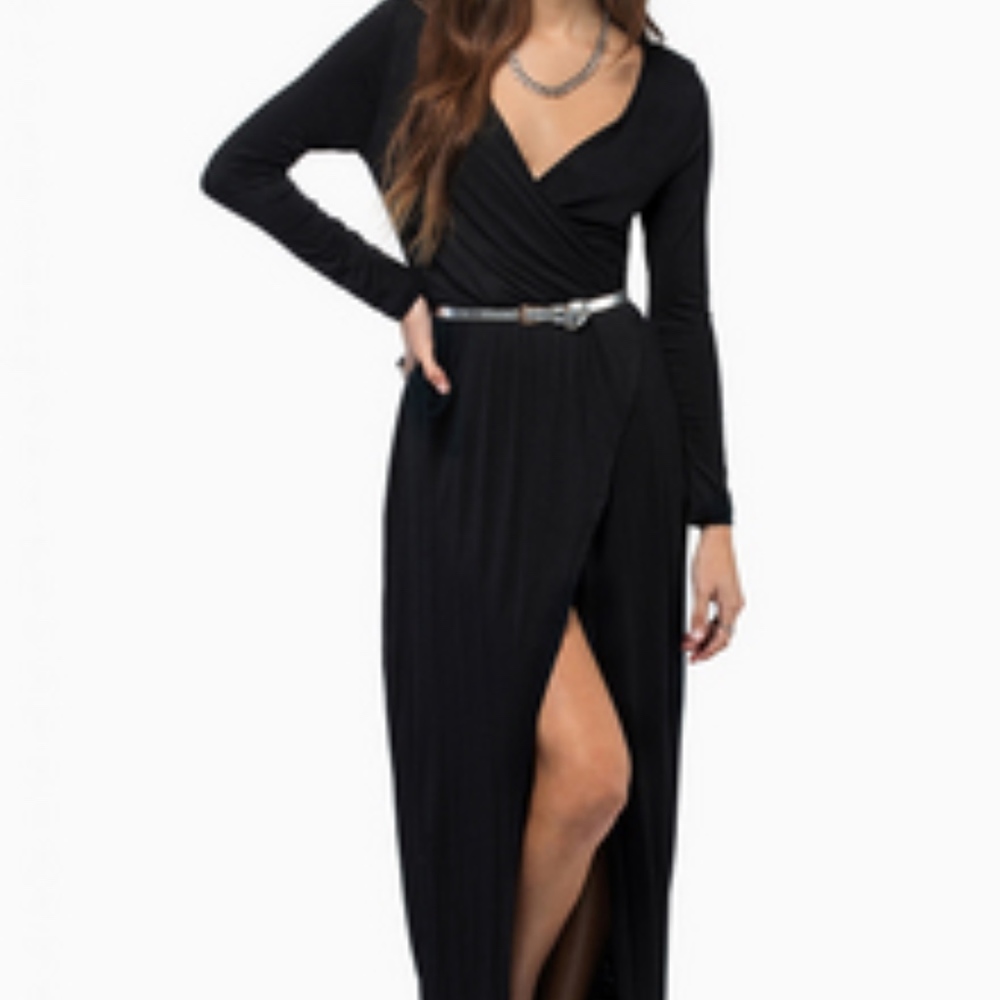 Long Sleeve Maxi with Slit